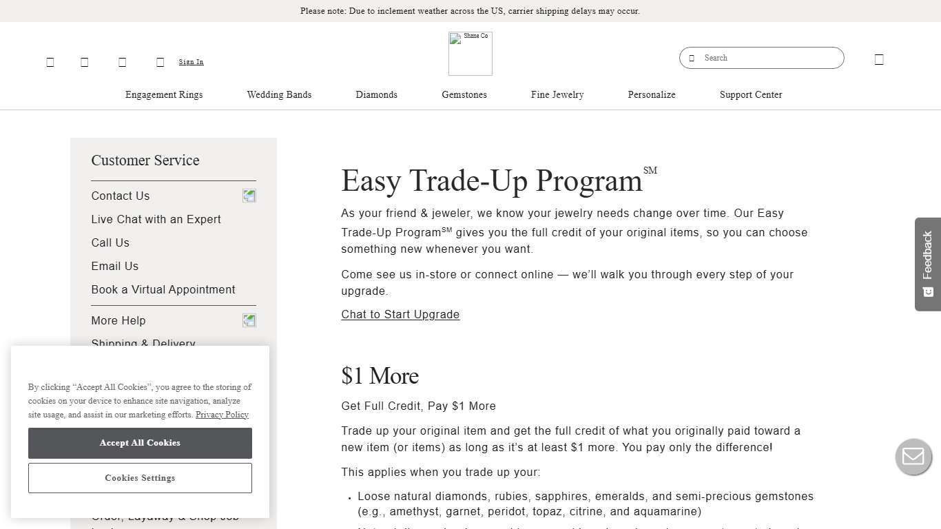 Upgrade Your Jewelry and Trade-In for Its Exact Value at Shane Co.
